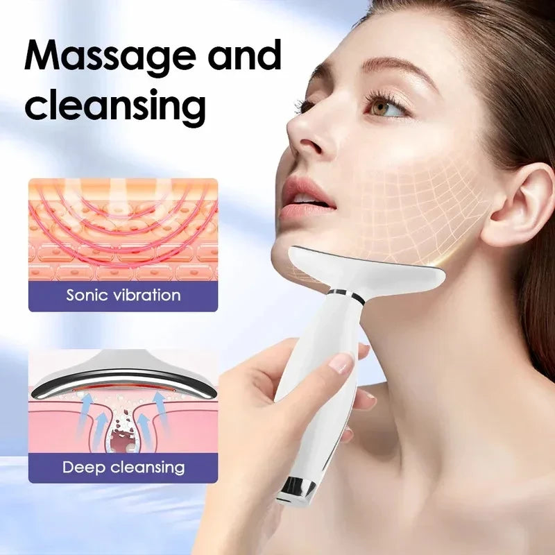 Portable LED Light Therapy Face Massager