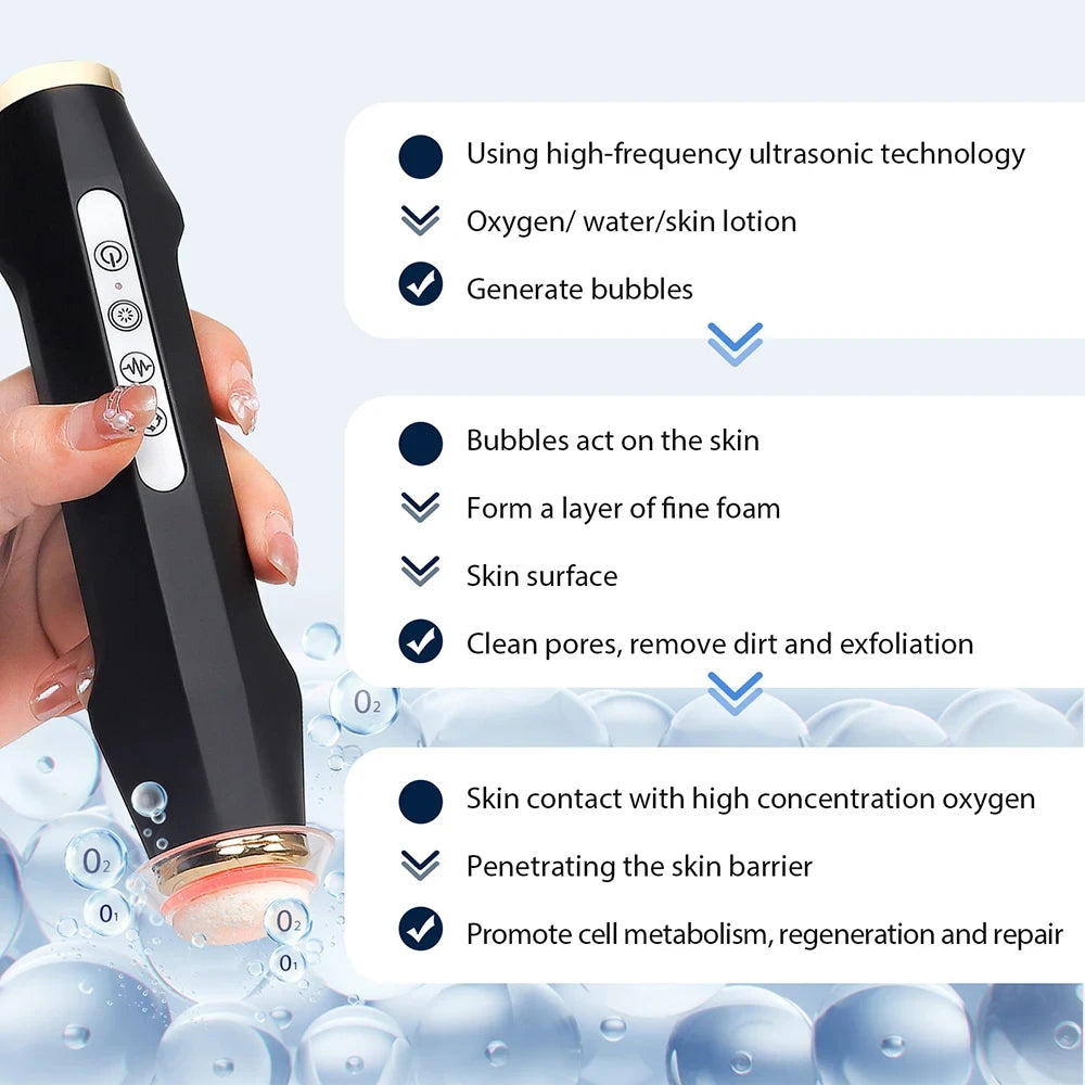 Oxygen Bubble Facial Device