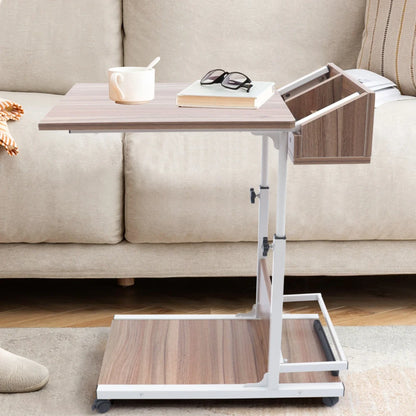 Modern C-Shaped Side Table