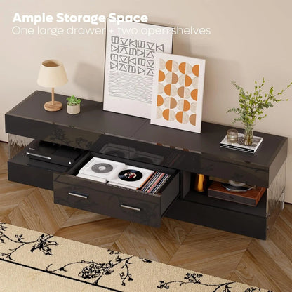 Modern Black Gloss TV Stand