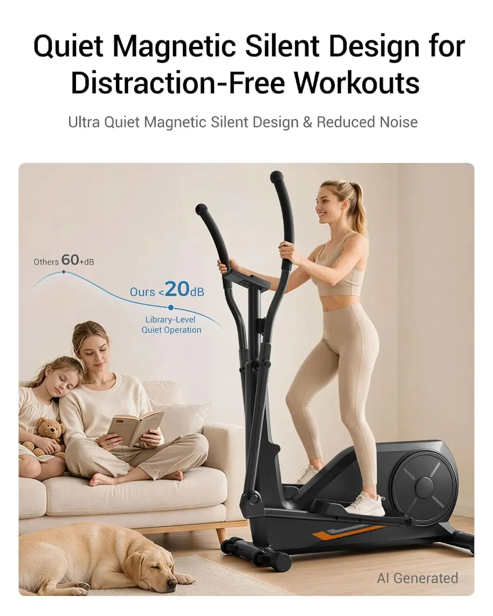 Compact Quiet Magnetic Elliptical