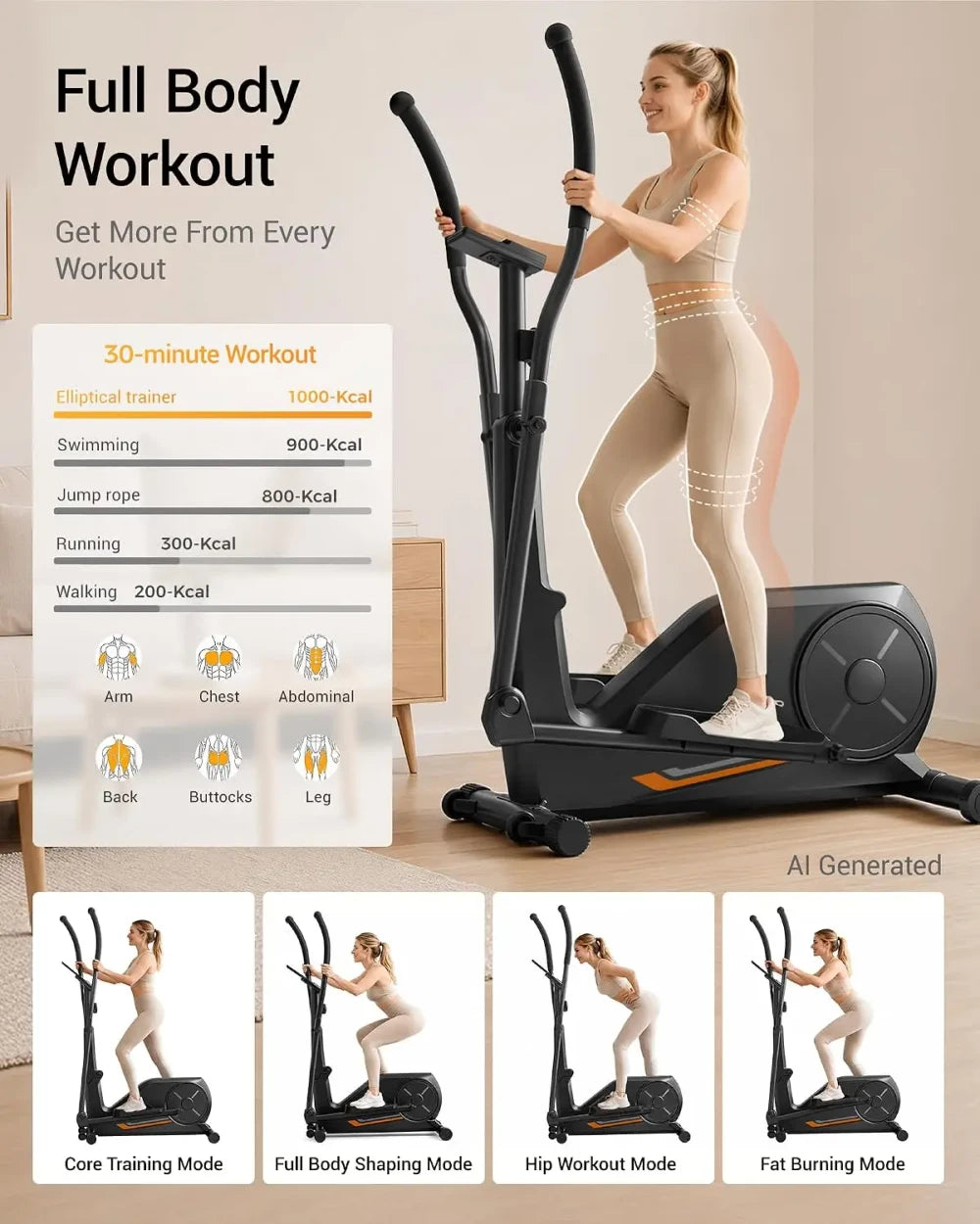 Compact Quiet Magnetic Elliptical